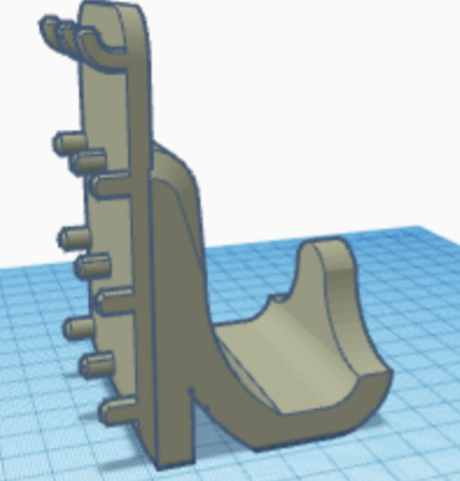 Miniatura 5 do modelo 3D PS5 Controller Pegboard Mount