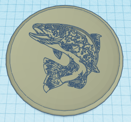 Fish Frisbee 3D model thumbnail