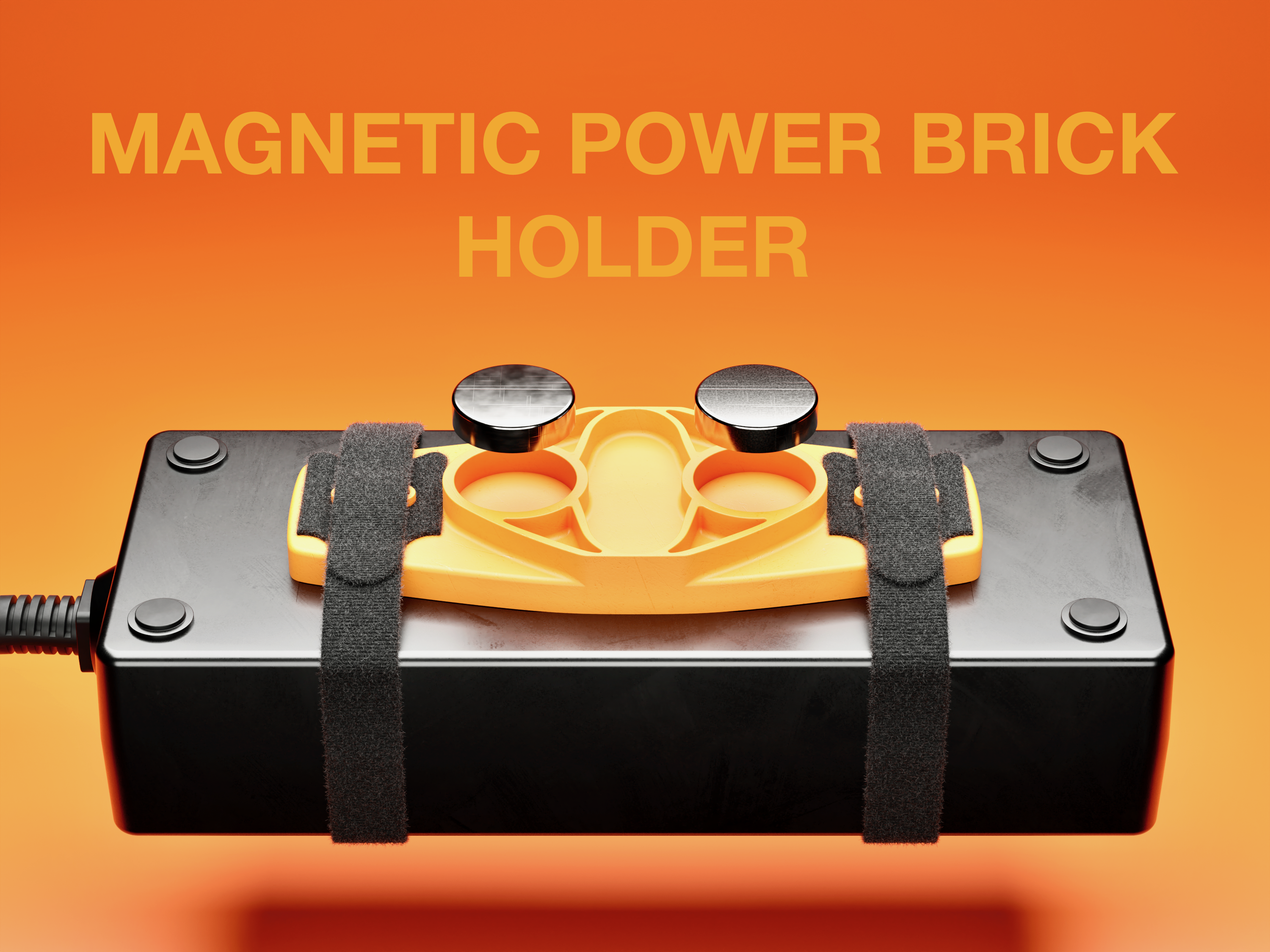 LTT Power Brick Holder Magnetic Bracket  - Power Supply Cable Management Clip