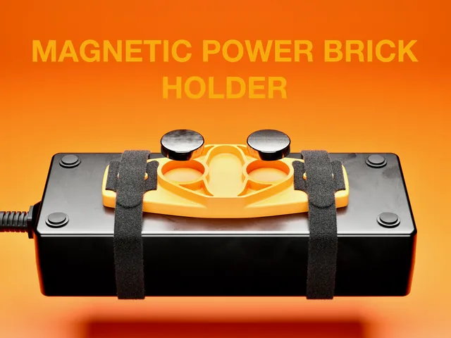 LTT Power Brick Holder Magnetic Bracket - Power Supply Cable Management Clip
