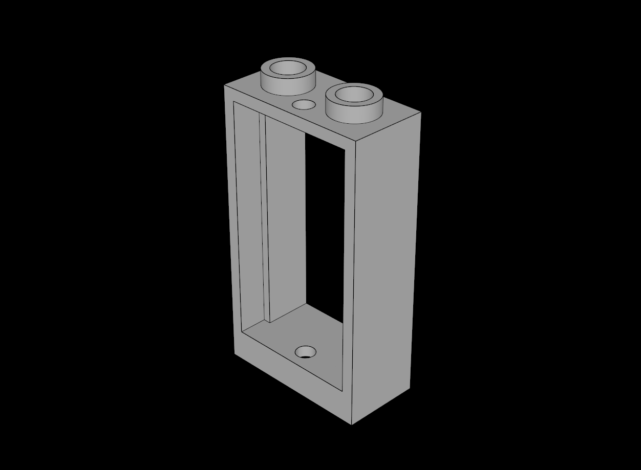 Lego Compatible (60593.dat) Window  1 x  2 x  3 without Sill