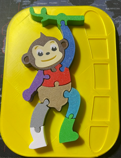 Monkey - puzzle for kids