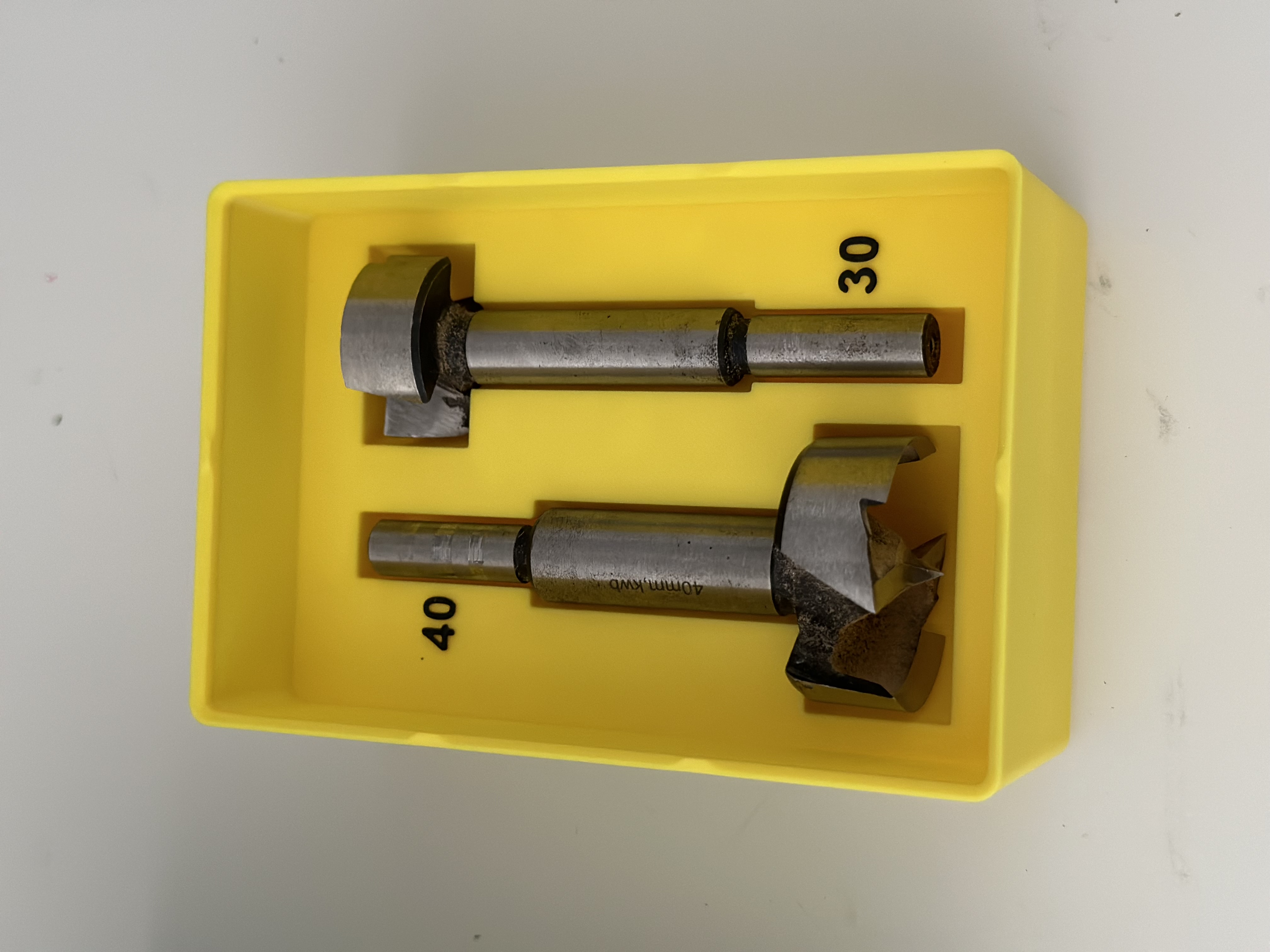 stackable gridfinity for drillbits forstner