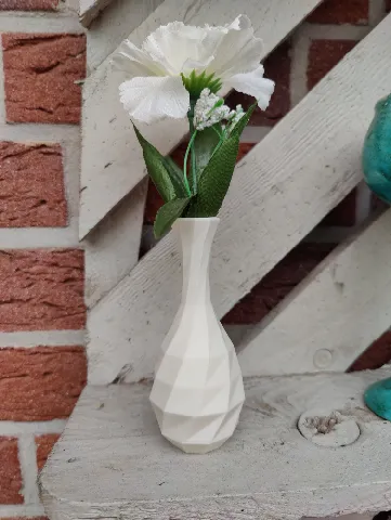 Faceted Spiral Vase