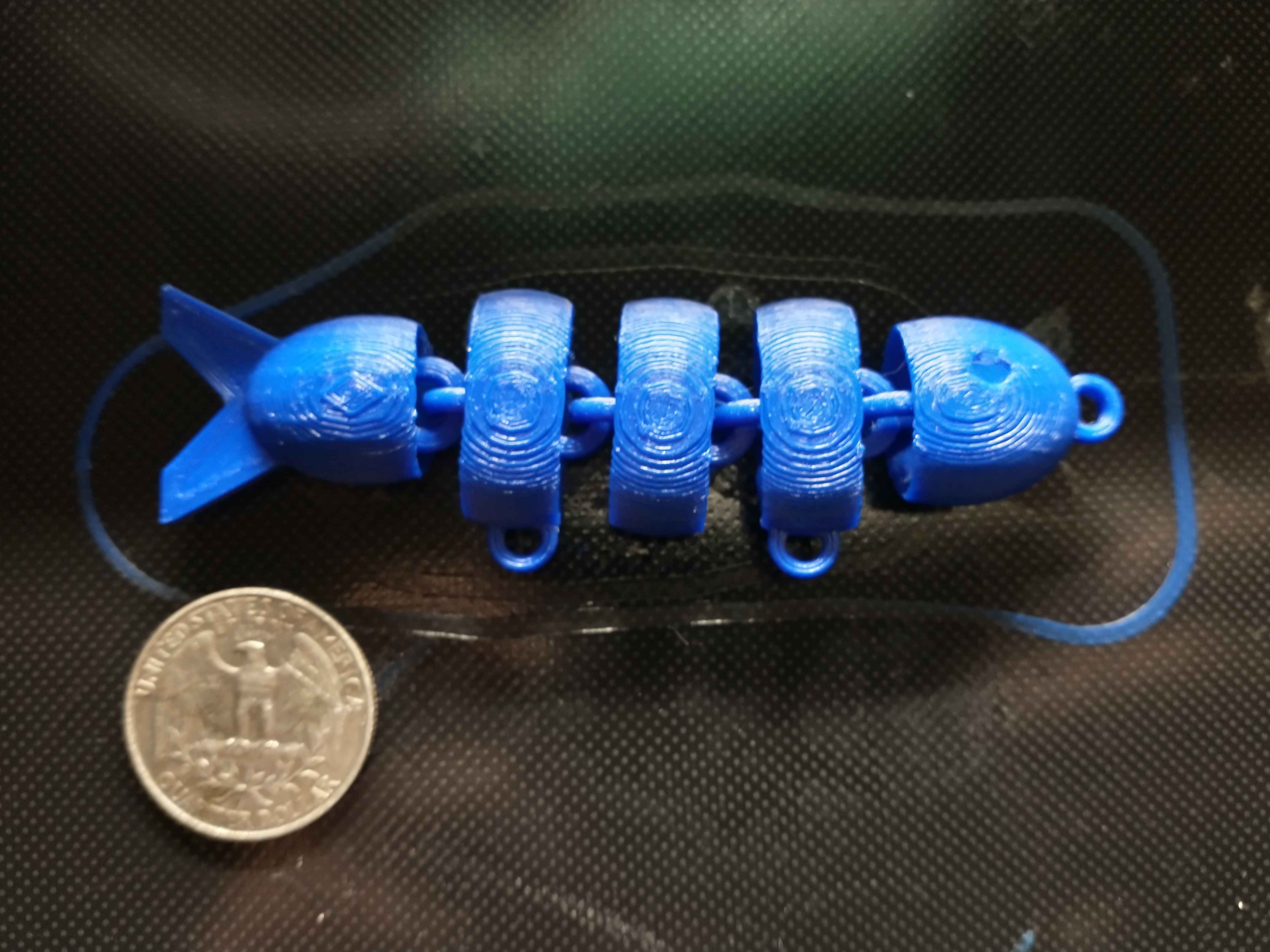 Articulated double hook fishing lure
