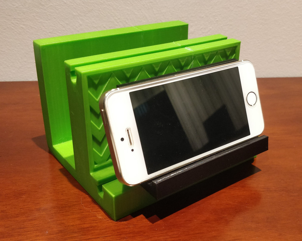 Napkin holder with phone stand