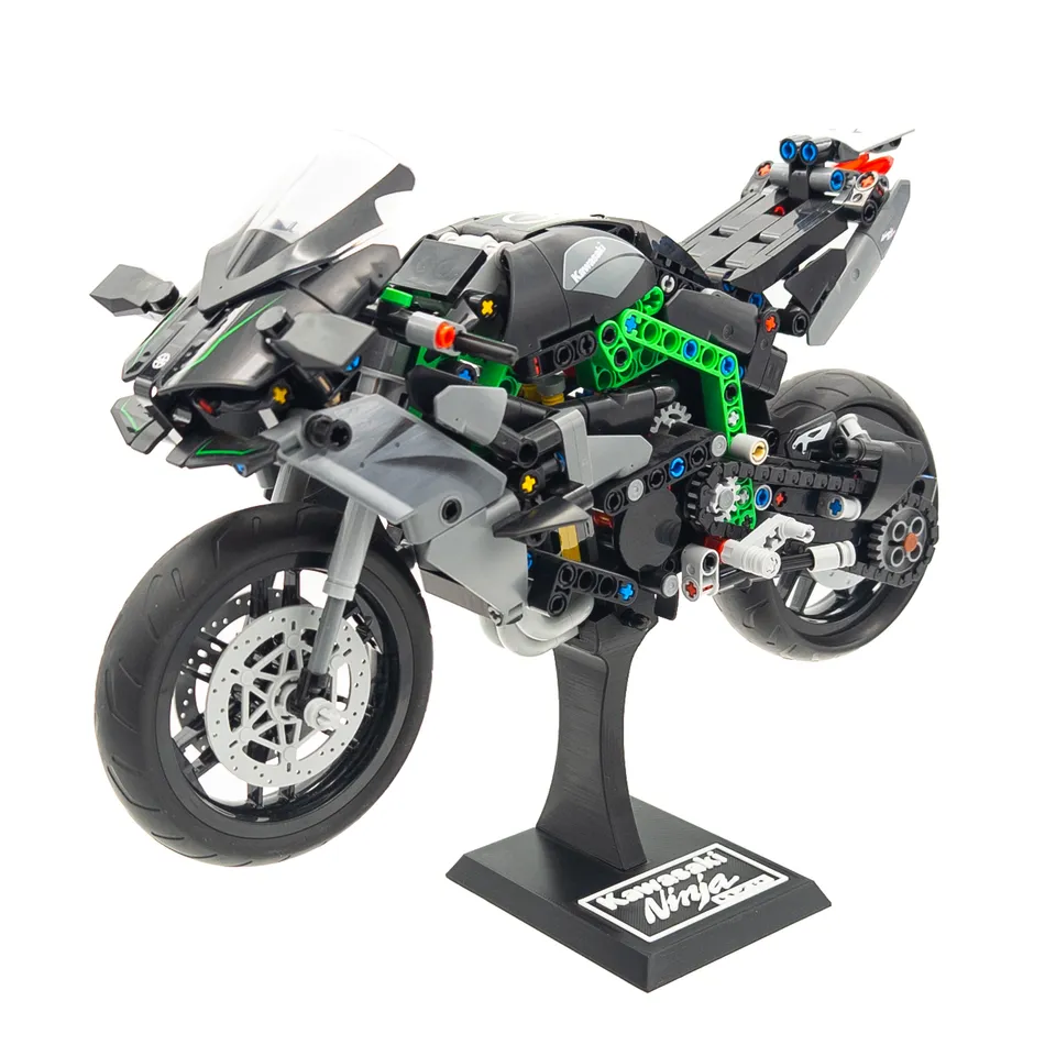 Display Stand for LEGO Technic 42170 Kawasaki Ninja H2R Motorcycle