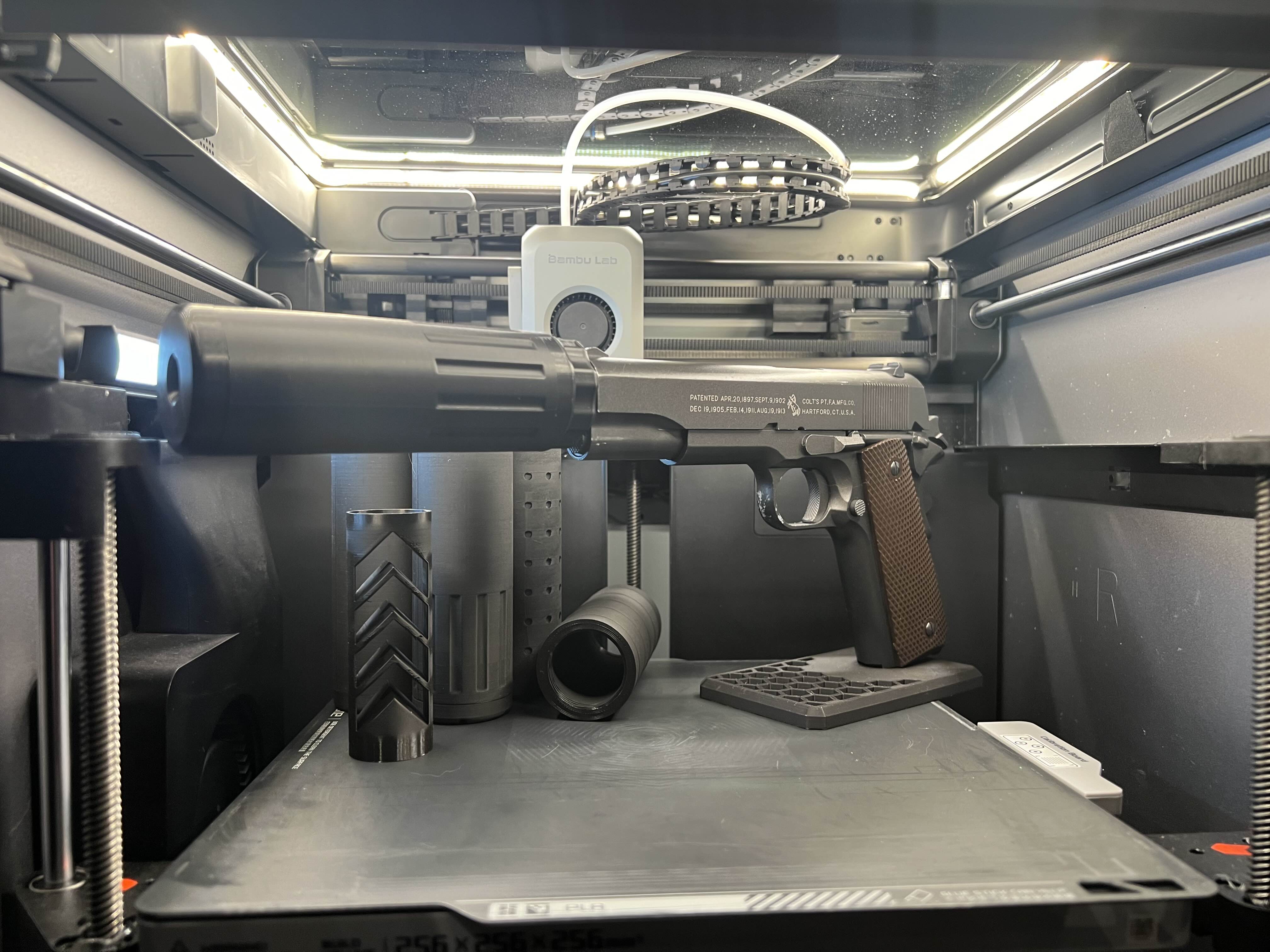 Airsoft silencer/suppressor. (work in progress)