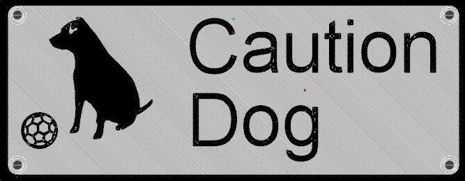 Caution Dog