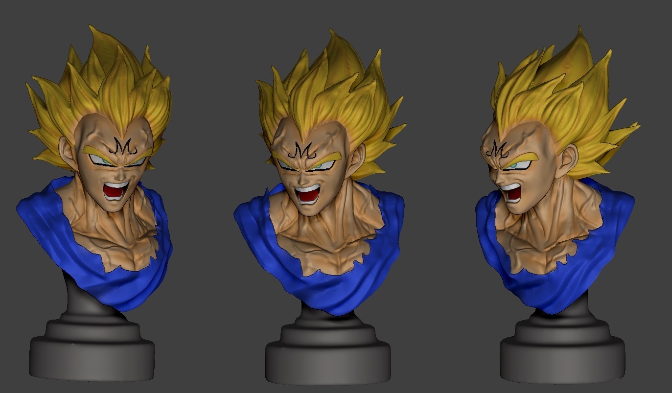 Miniatura 2 do modelo 3D VEGETA SSJ2