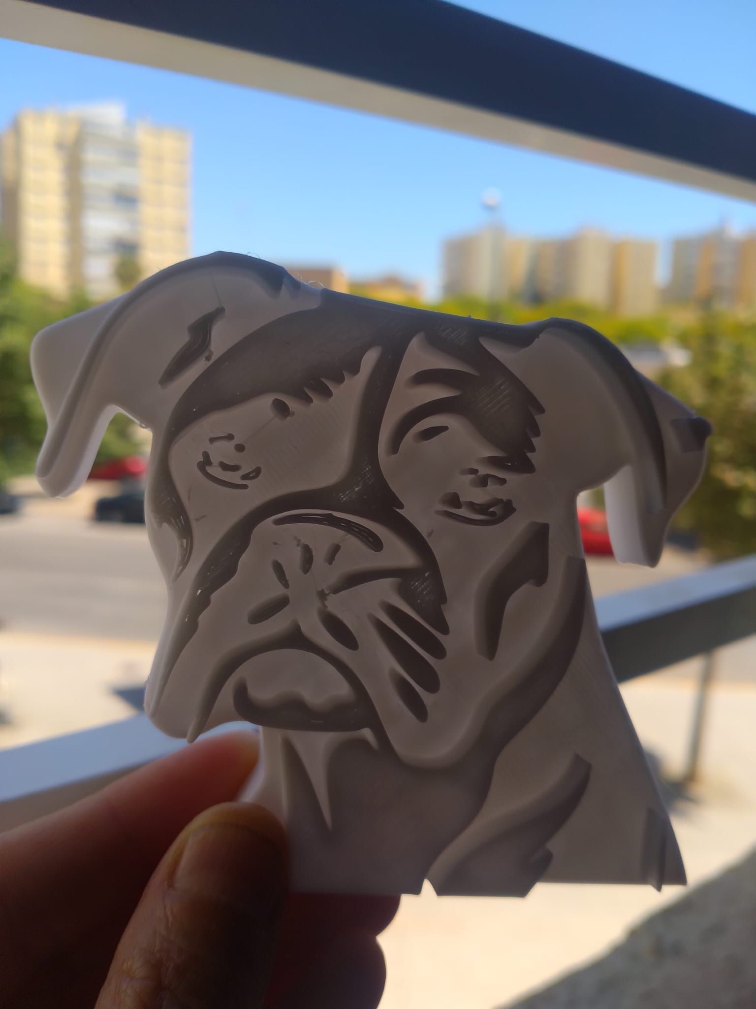 Miniatura 2 do modelo 3D Placa perro boxer