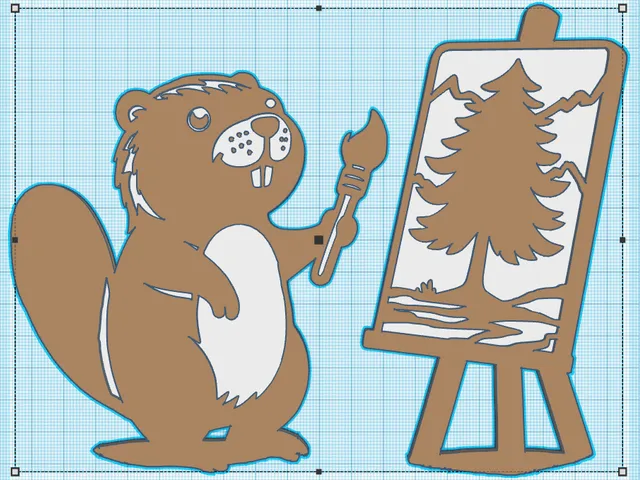 Beaver Artist Wallart