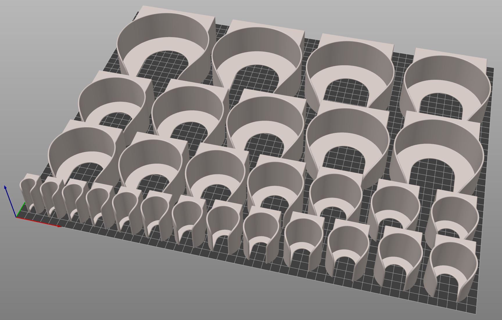 Skadis bottle holders in various sizes