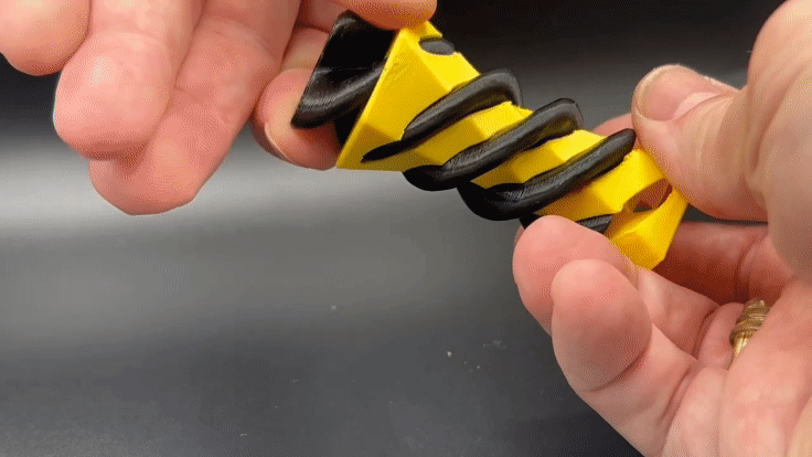 Impossible Twisting Hex Fidget (No Supports Required)