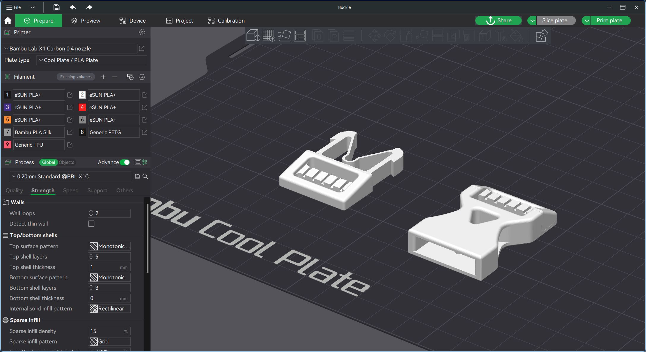Miniatura 8 do modelo 3D Simple Buckle Clip