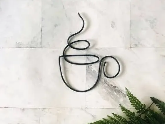 coffe logo wall mount