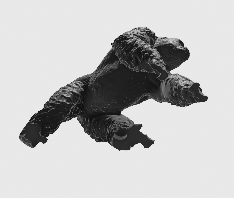 Miniatura 2 do modelo 3D lego gorilla