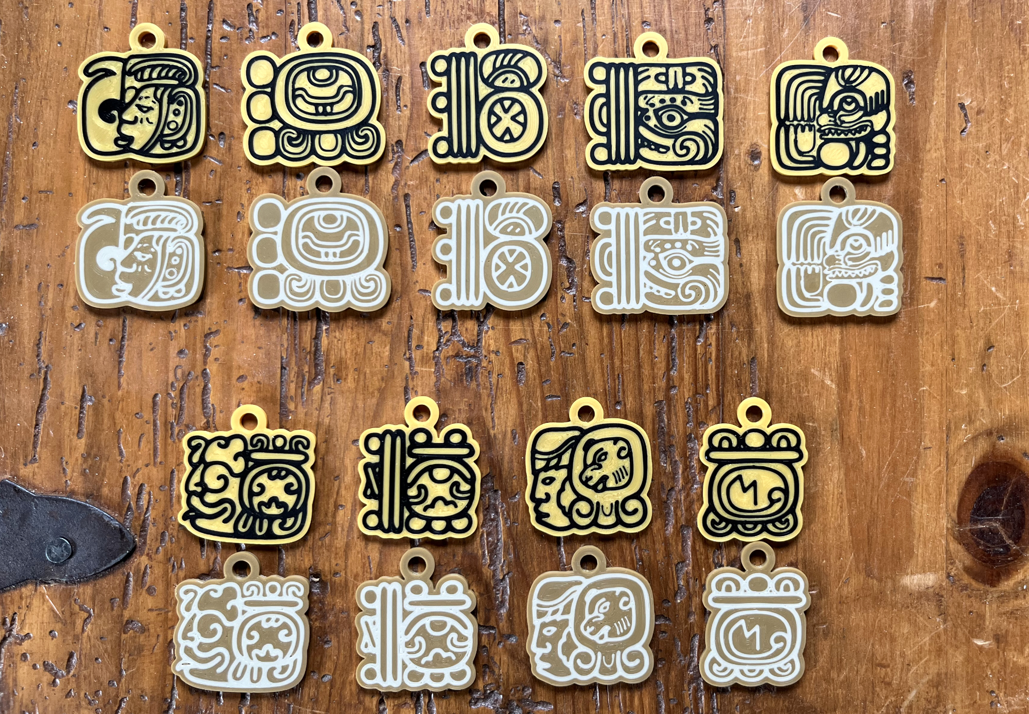 Maya Glyph Keychain