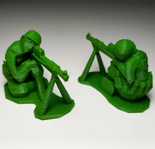 Lowpoly Armies - WW2 Sniper Rifle Extra Sturdy Army Men Toy Soldier