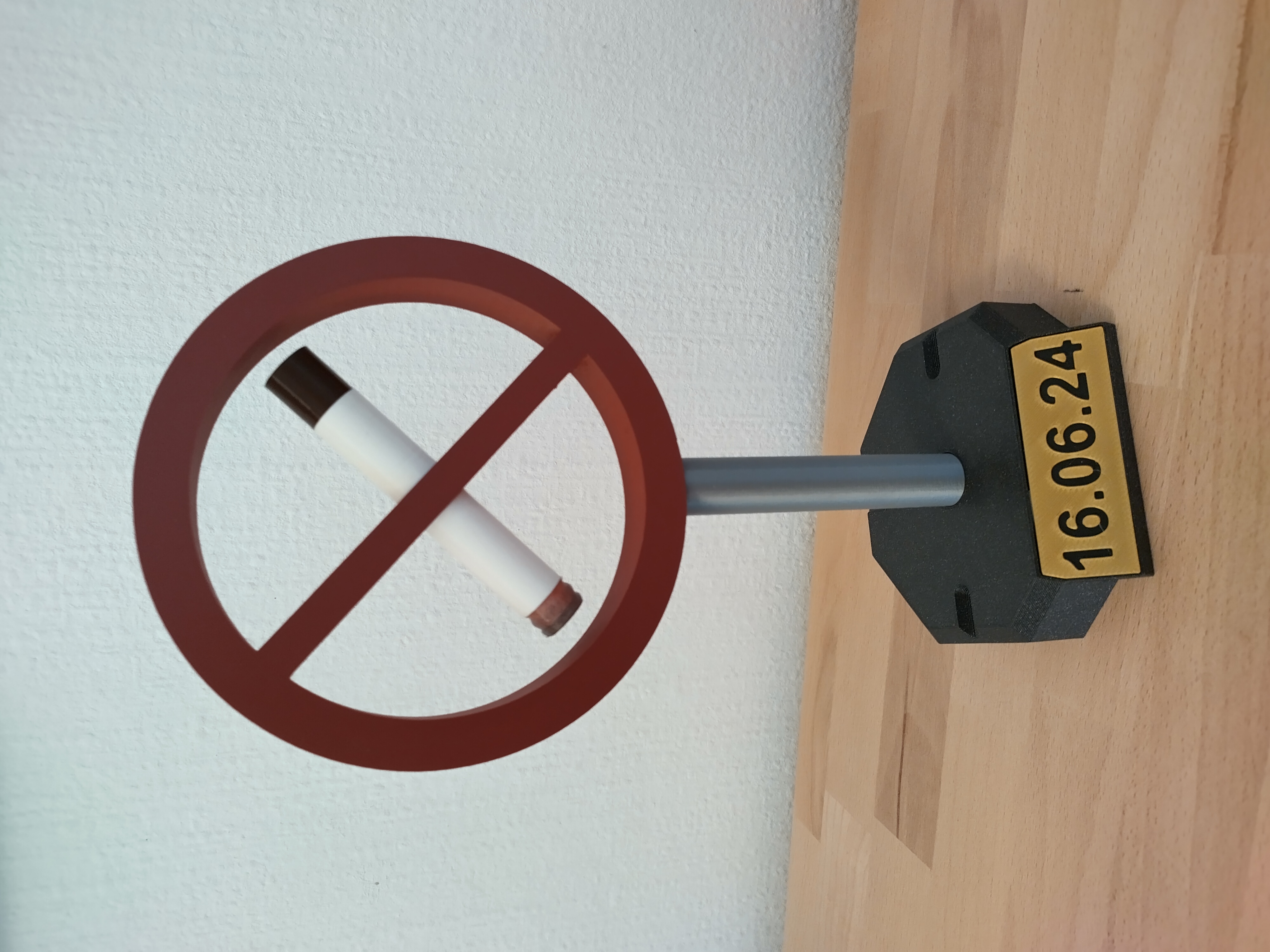 3D Stopped smoking trophy