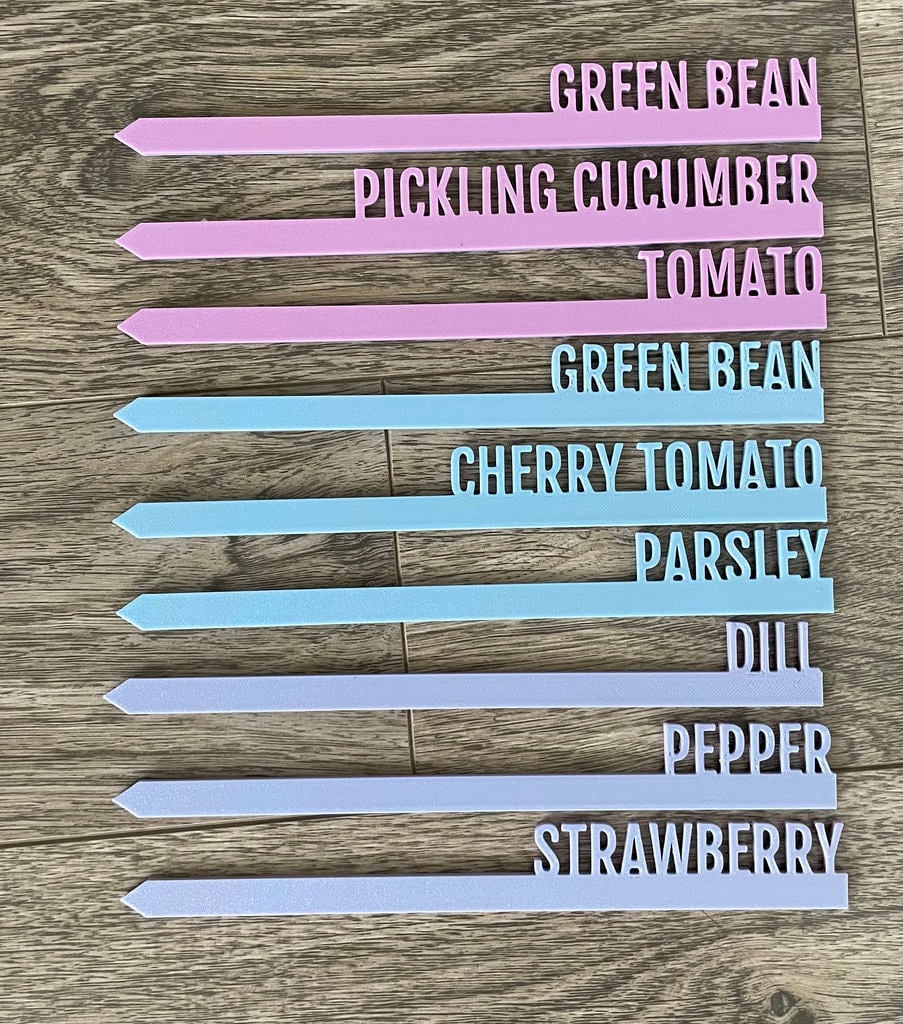 Garden Marker Stakes Labels Tags