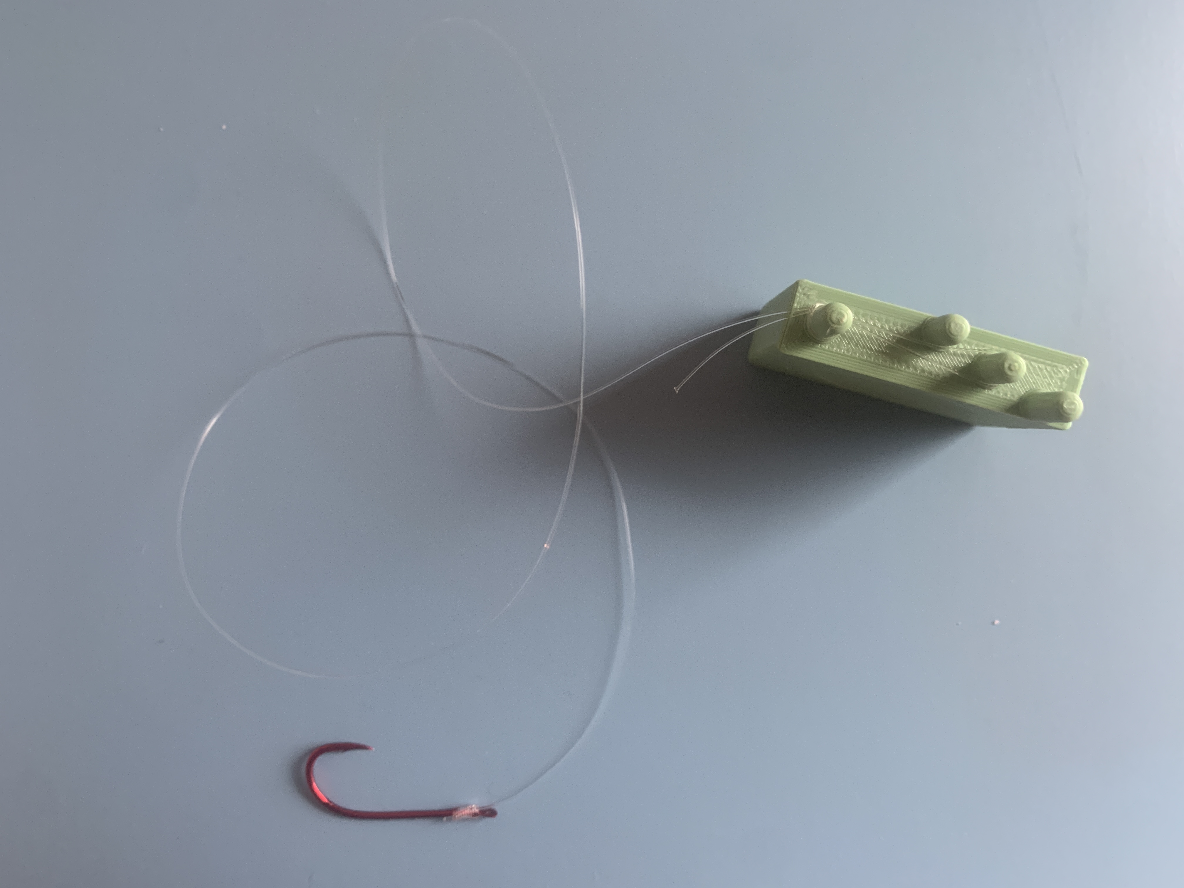 Slack Loop 3d Model Schlaufenlehre loop knot loop slack fishing leader loop Vorfachlehre by ...