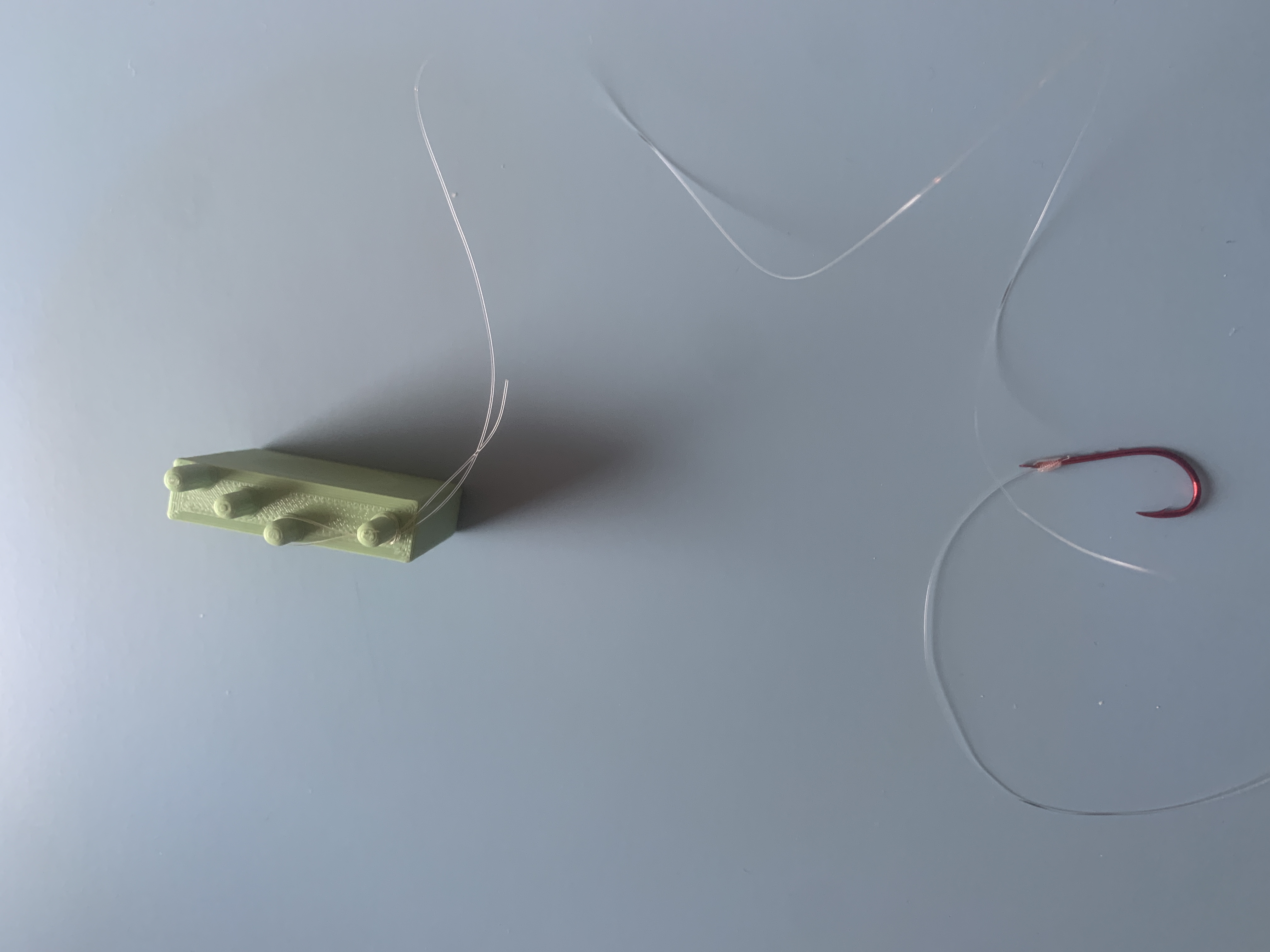 Slack Loop 3d Model Schlaufenlehre loop knot loop slack fishing leader loop Vorfachlehre by ...