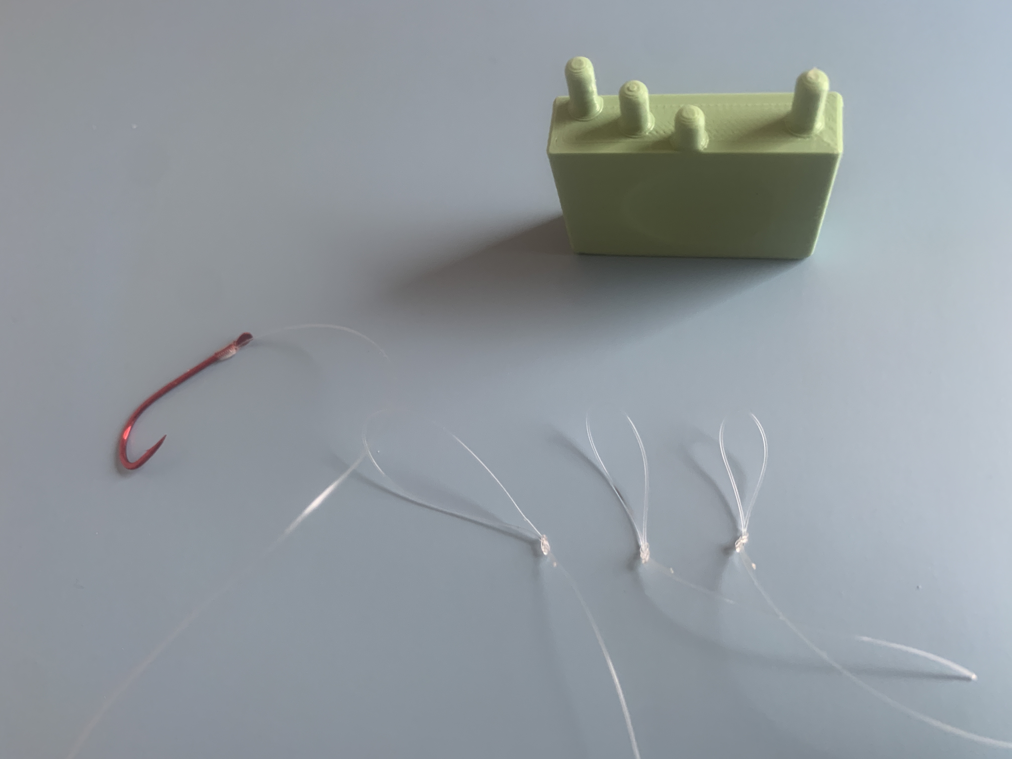 Slack Loop 3d Model Schlaufenlehre loop knot loop slack fishing leader loop Vorfachlehre by ...