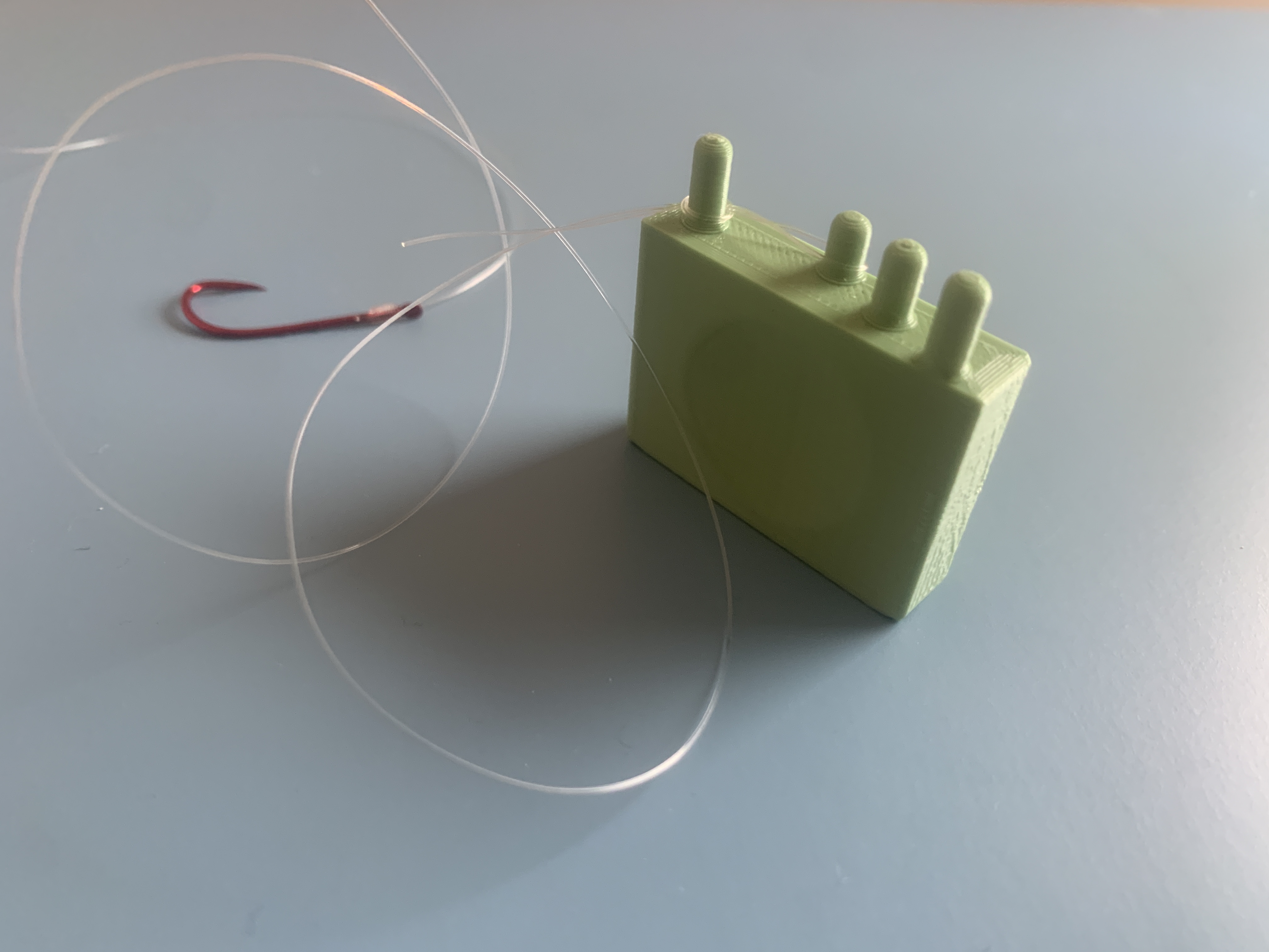 Slack Loop 3d Model Schlaufenlehre loop knot loop slack fishing leader loop Vorfachlehre by ...
