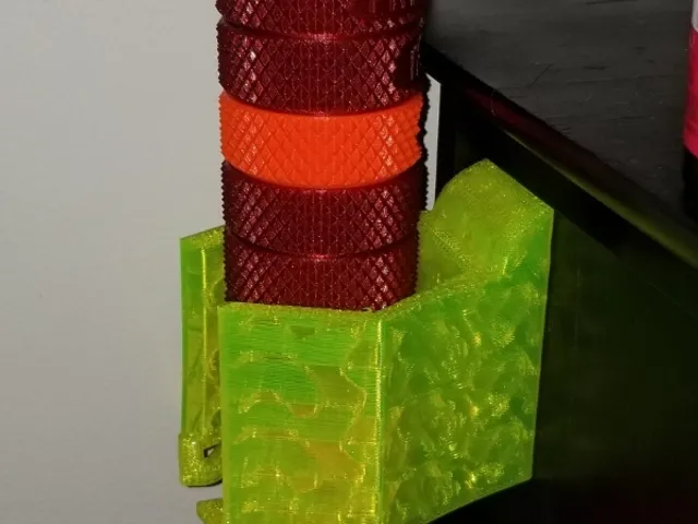 Flexible stacking pill pots holster (and drill template)