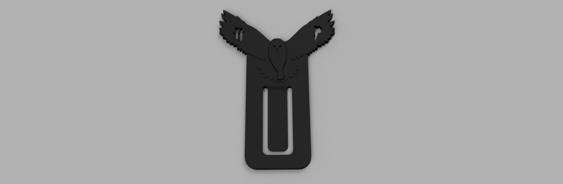 3D Printable Harry Potter Owl Hedwig Bookmark by GiantSerpent 3D Printable Harry Potter Owl Hedwig Bookmark by GiantSerpent