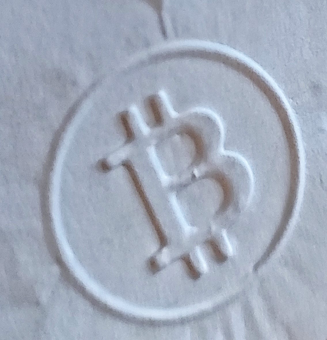 Bitcoin Embosser Stamp 3D model thumbnail