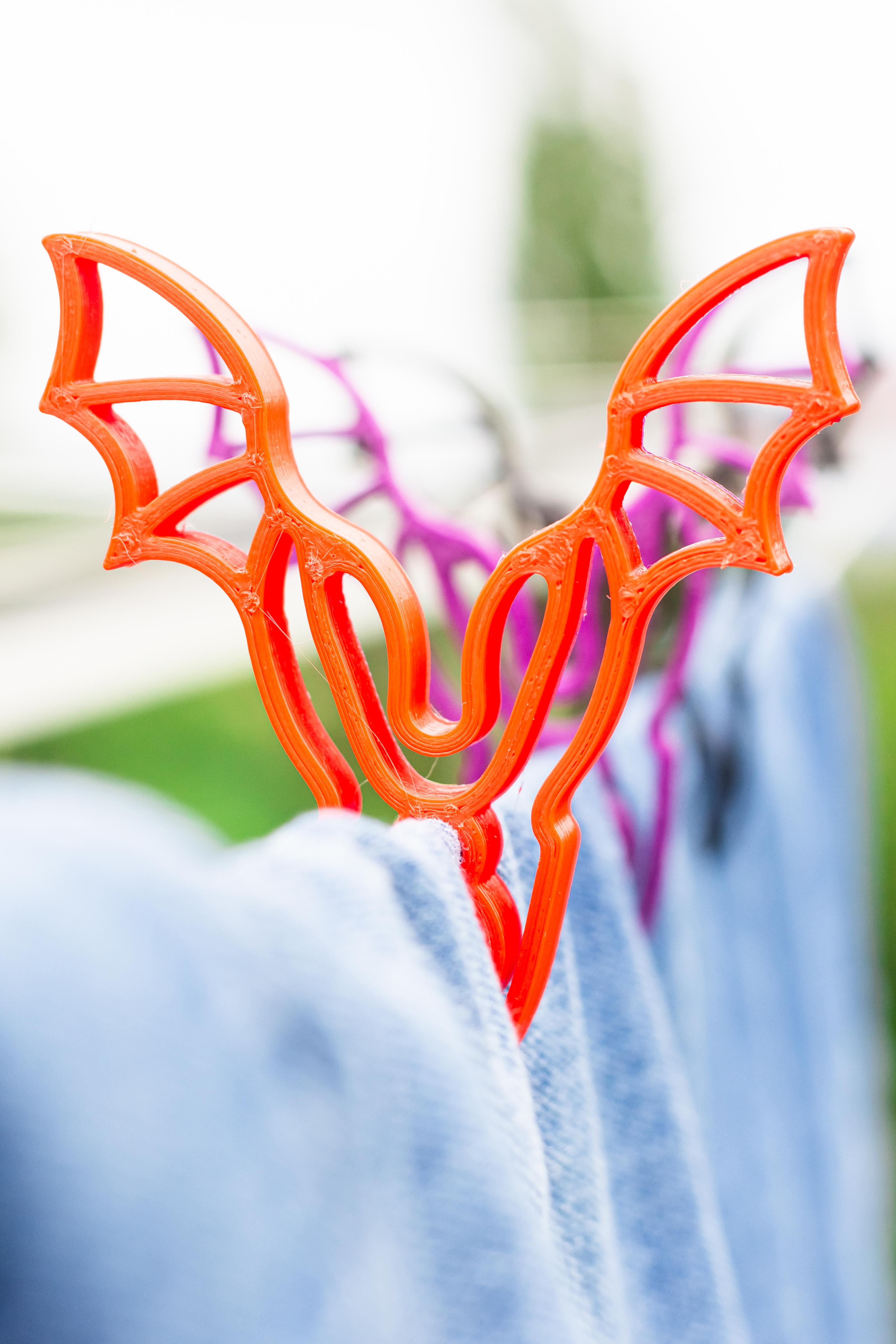 Bat wings clothes peg by Igotocds | Download free STL model ...