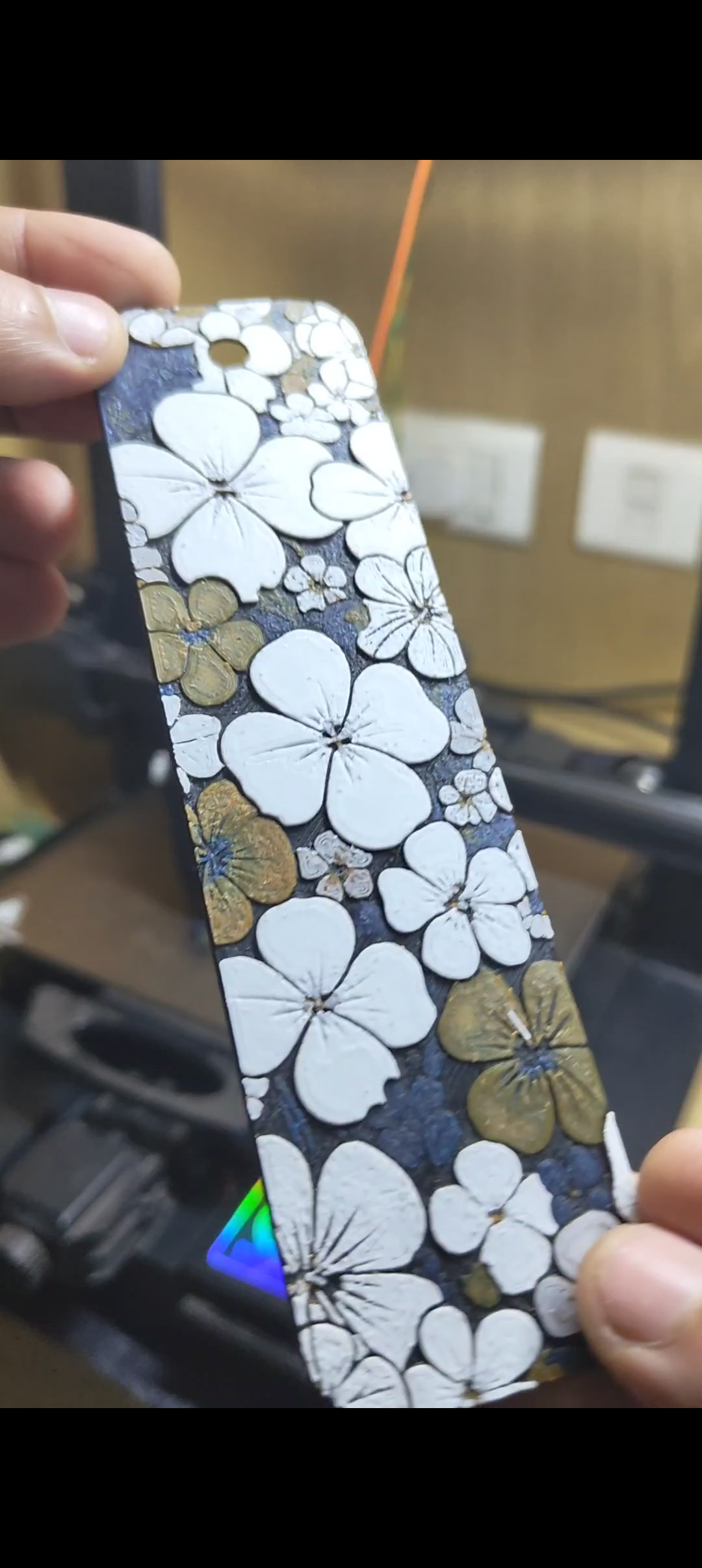 Red White Flower Bookmarks by MadRajib | Download free STL model ...
