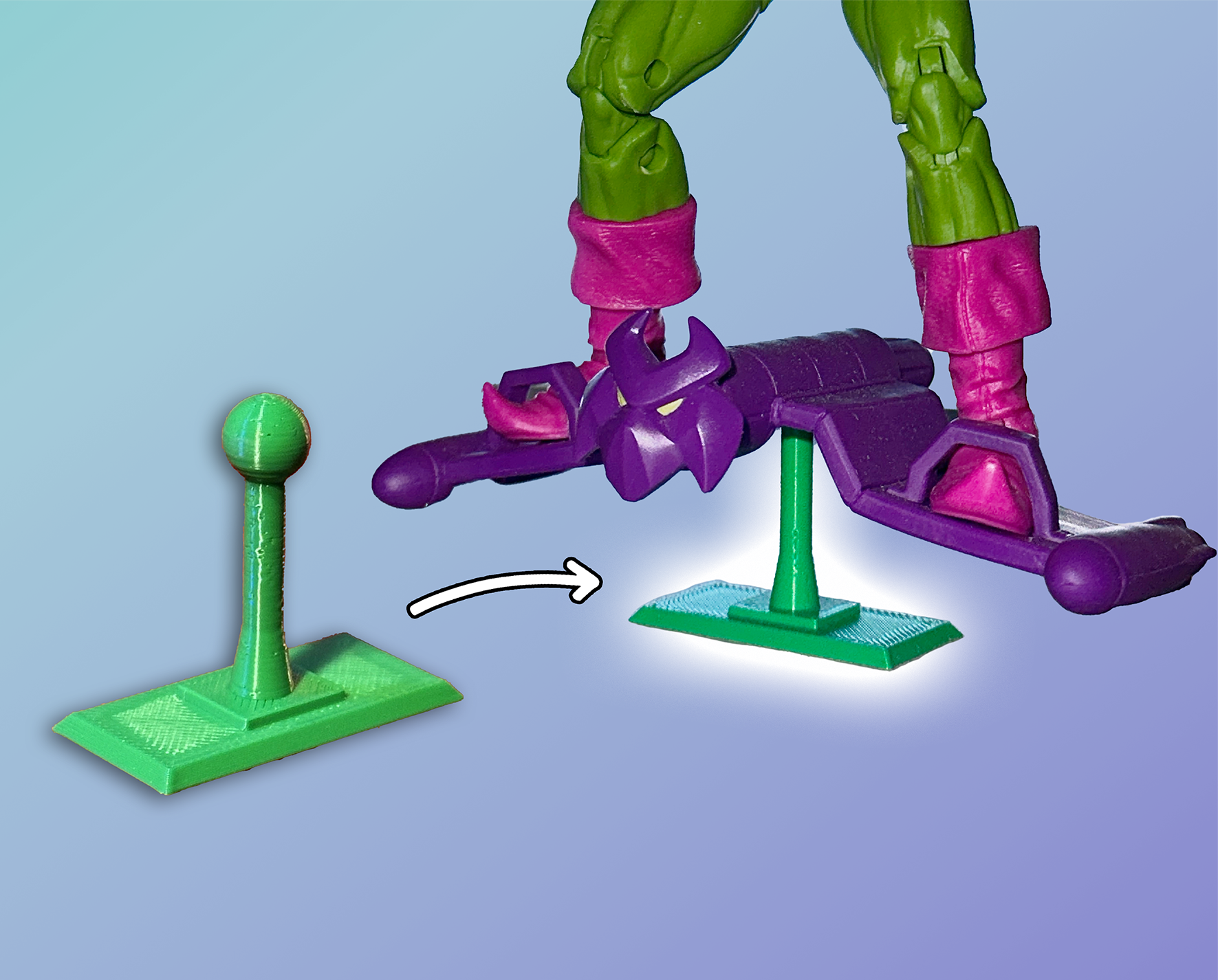 Green Goblin Glider Stand