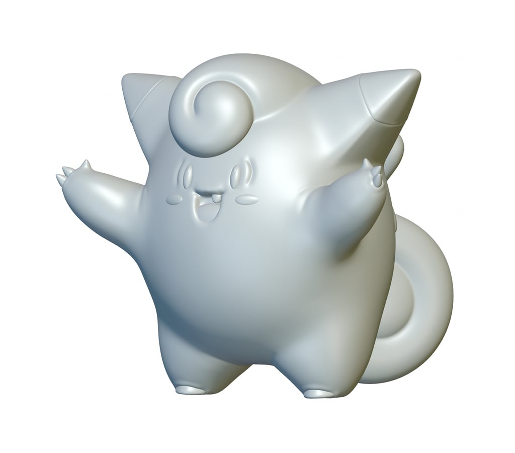 Pokemon Clefairy #35 - Optimized for 3D Printing by 3Dprint1UP ...