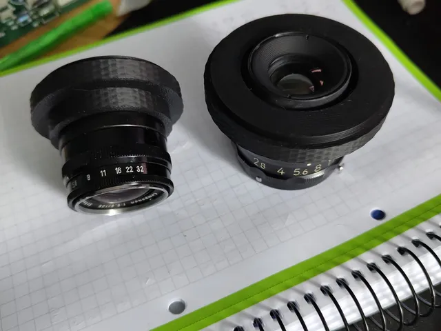 Enlarger lens recessed step-up rings (Optoring) for Durst Optotris
