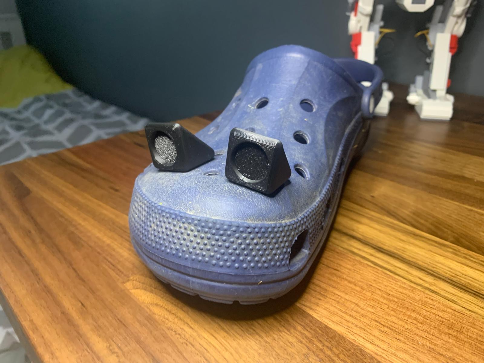 Googly eye Croc charm