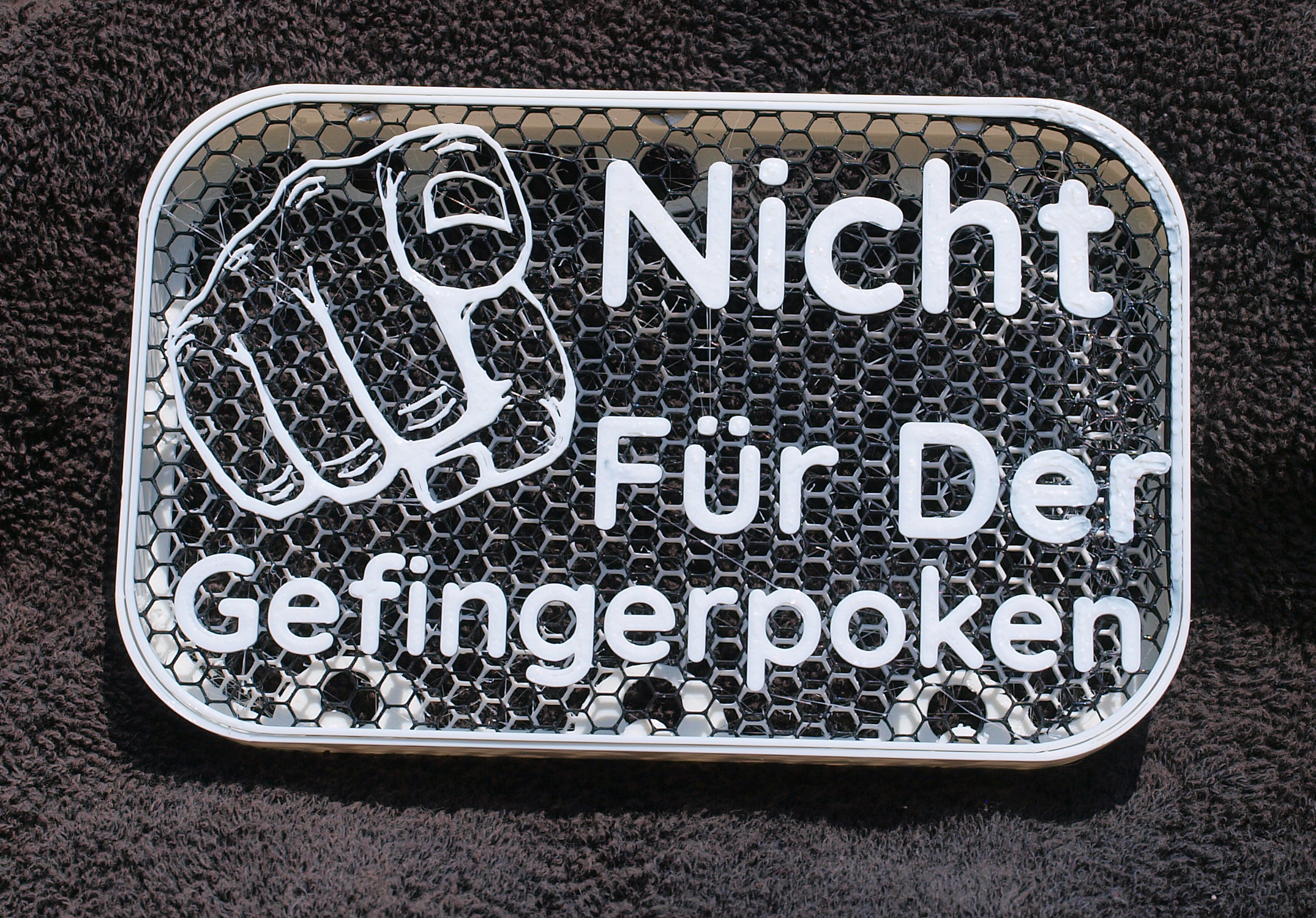 Nicht Gefingerpoken sign