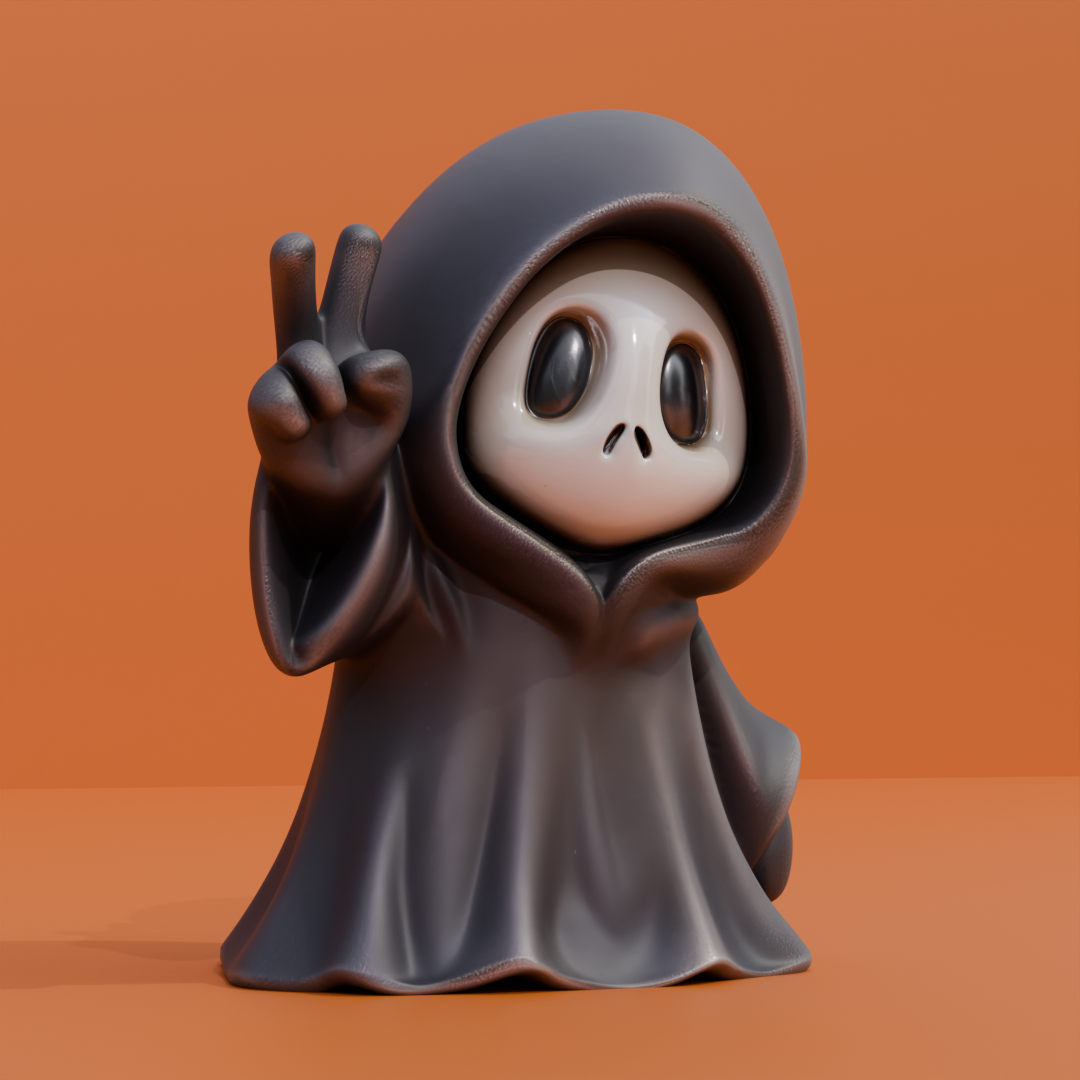 Peaceful Ghost Reaper - Happy Halloweeen