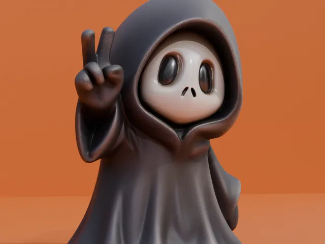 Peaceful Ghost Reaper - Happy Halloweeen