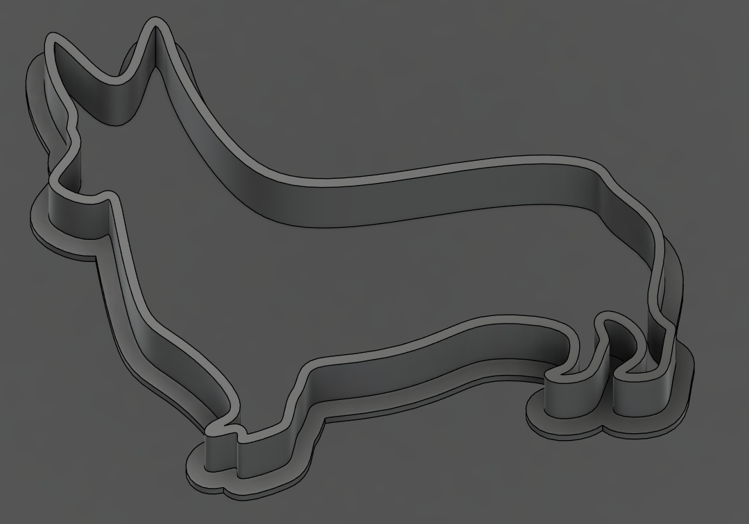 Standing Corgi Cookie Cutter