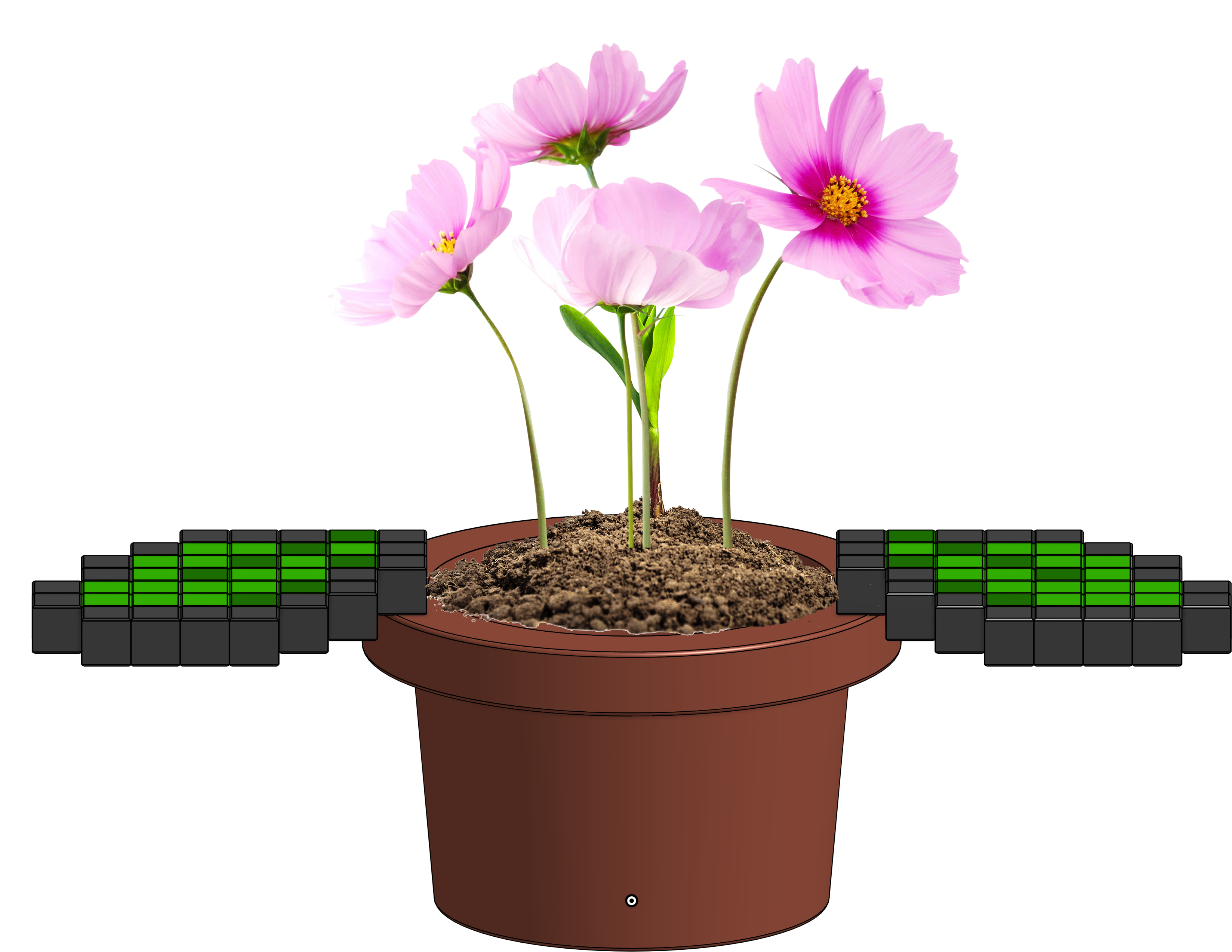 Pixelated Piranha Plant Flowerpot