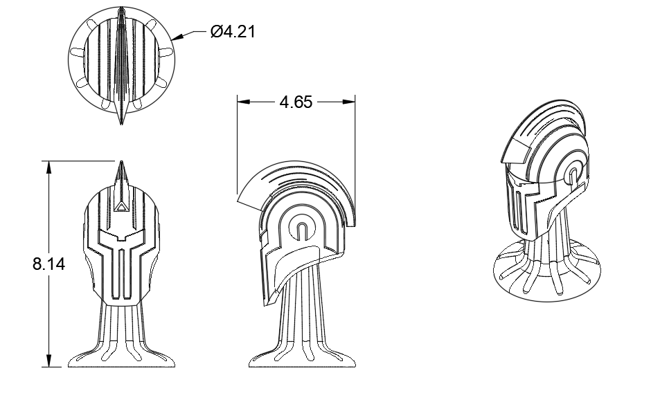 Trojan Helmet display — miniatura 3