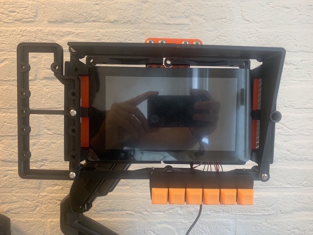 A bottom mounted keyboard for the ARM Terminal