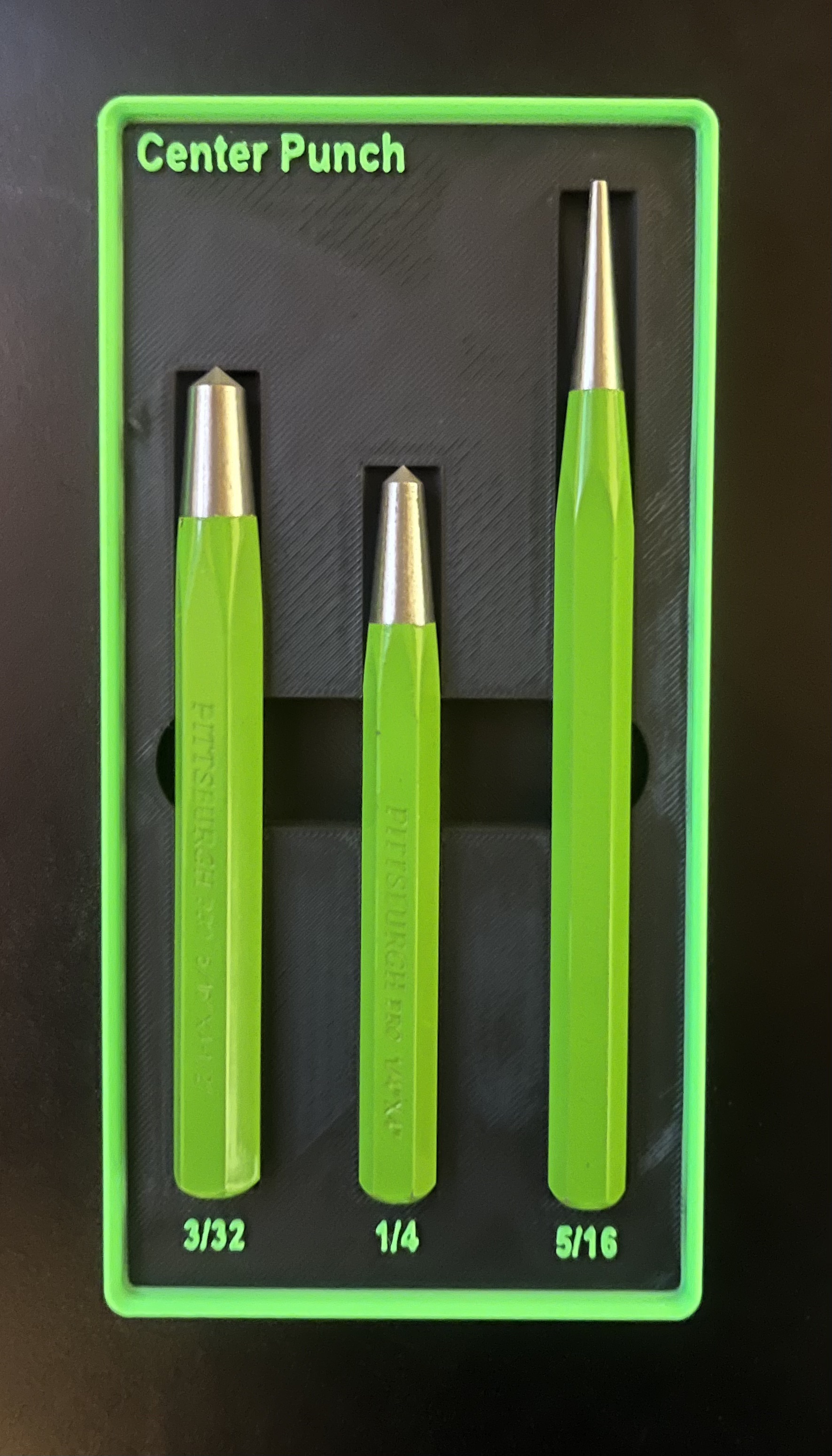 Gridfinity Pittsburgh Pro Center Punch Holder (Harbor Freight 66440)