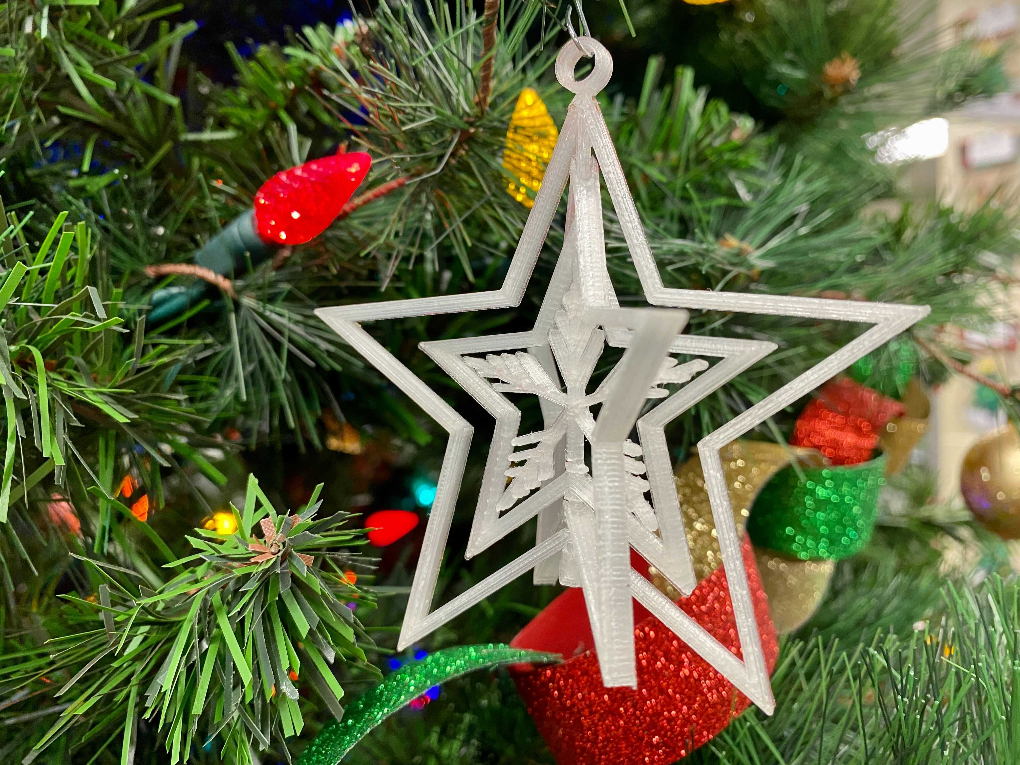 Snowflake Star Spinning Decoration Remix Cgo