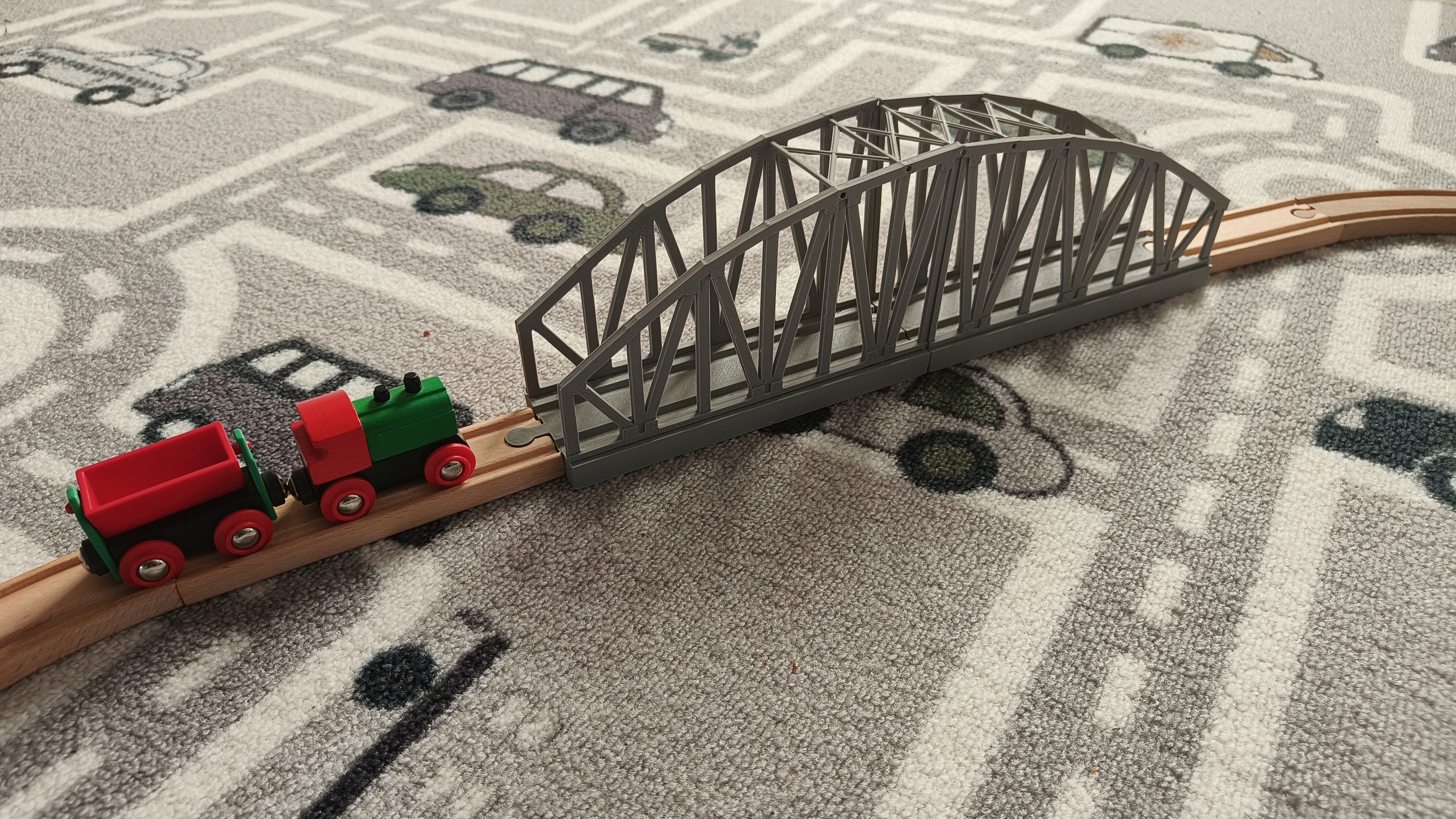 Märklin arc bridge for wooden rails