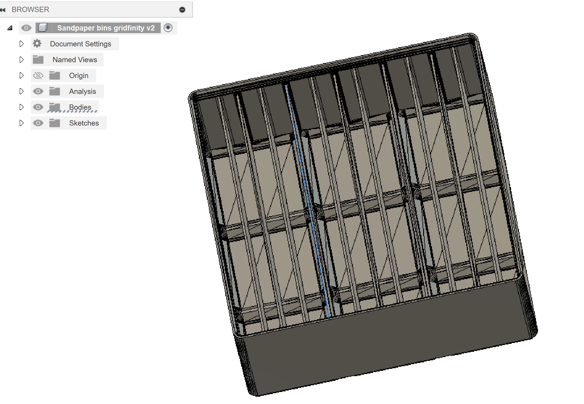 Miniatura 2 do modelo 3D Gridfinity sandpaper bins