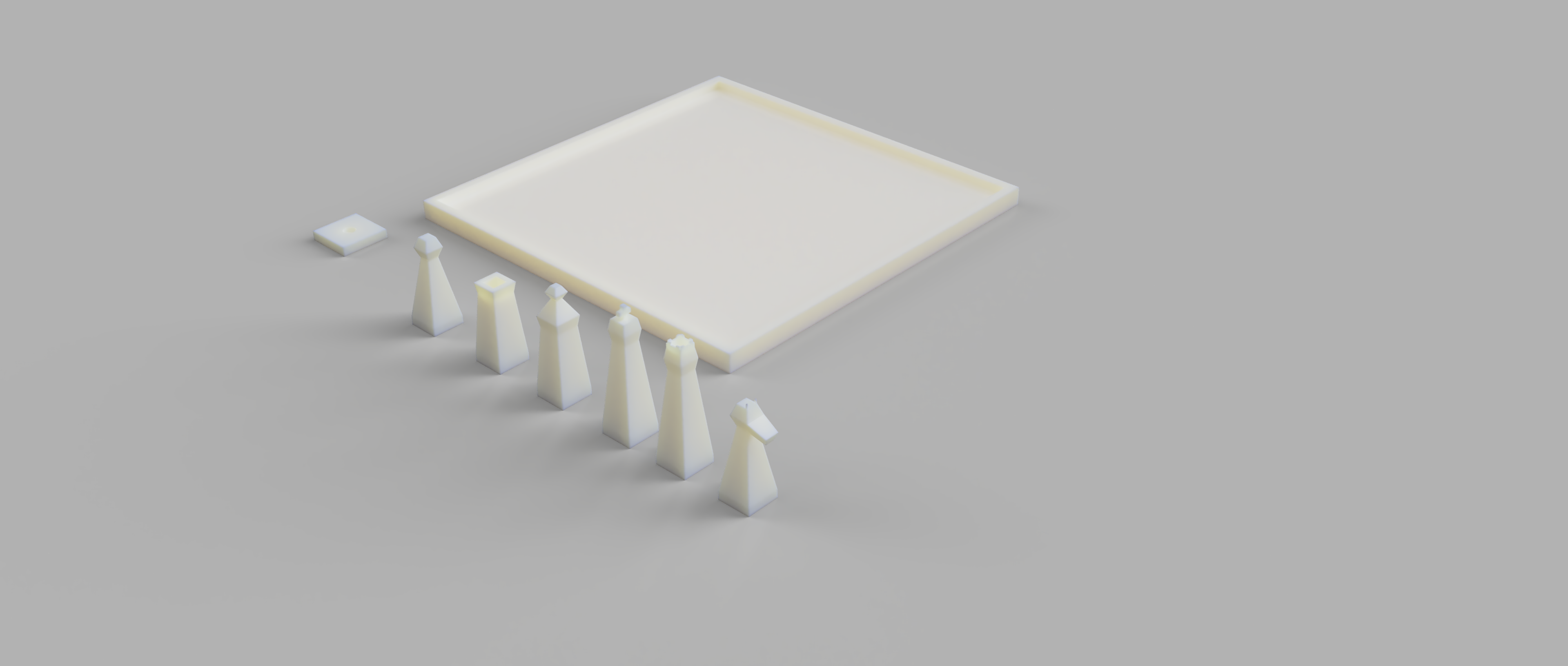 lowpoly chess with 6mm magnets
